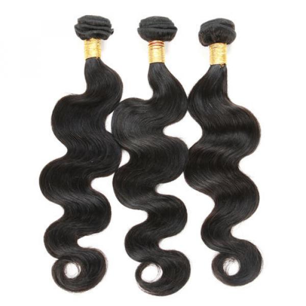 7A Peruvian Virgin Hair Body Wave Hair Wefts Human Remy Hair Extensions 12 inch #5 image