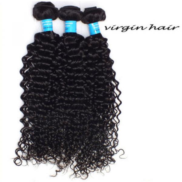 4 Bundles(10&#034;+12&#034;+14&#034;+16&#034;)/200g Virgin Peruvian Curly Weave Human Hair Extension #1 image