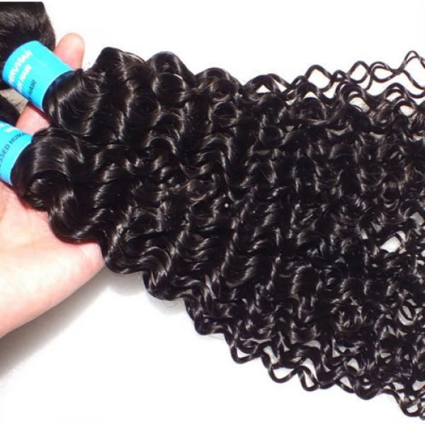 4 Bundles(10&#034;+12&#034;+14&#034;+16&#034;)/200g Virgin Peruvian Curly Weave Human Hair Extension #2 image