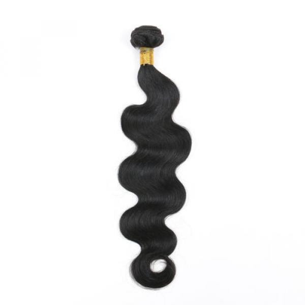 7A Peruvian Remy Hair Body Wave Hair Wefts Human Virgin Hair Weaves 16 inch #2 image