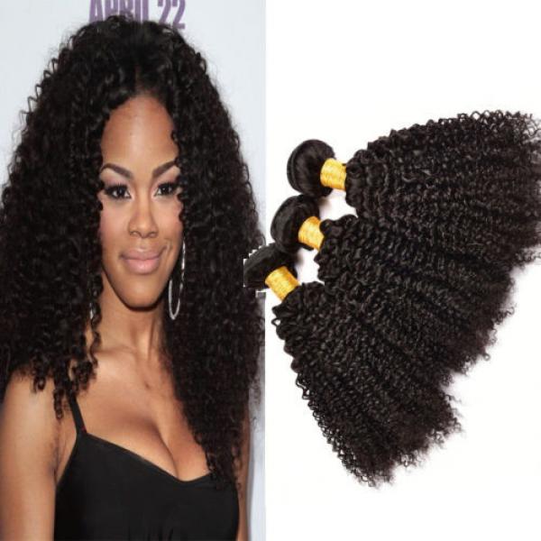 Peruvian Kinky Curly Virgin Hair 3 Bundle 300g Curly Weave Human Hair Extensions #1 image