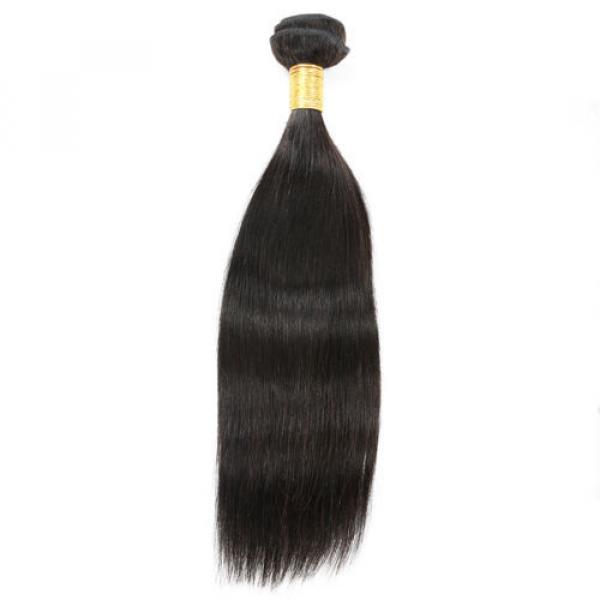 7A Straight Peruvian Virgin Hair Wefts Human Remy Hair Bundles 12 inch #2 image