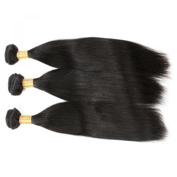 7A Straight Peruvian Virgin Hair Wefts Human Remy Hair Bundles 12 inch #5 image
