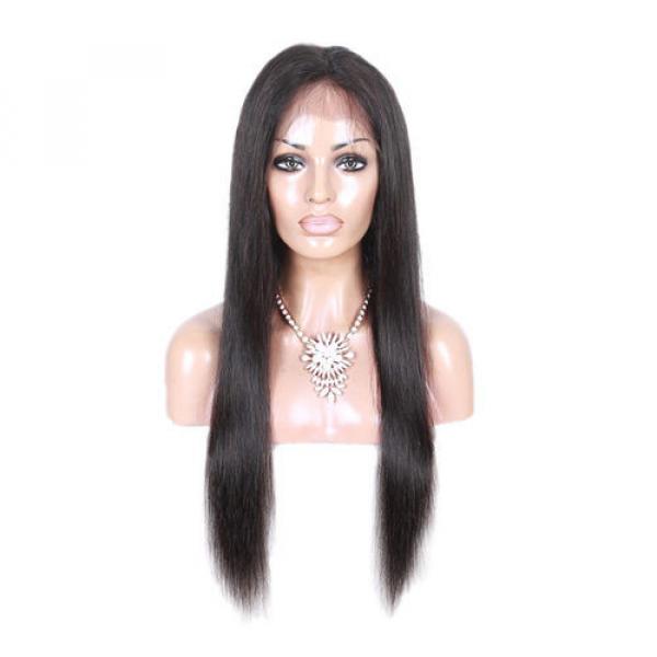Peruvian Virgin Hair Straight 2 Bundles Hair Weft &amp; 1pc 360 Lace Frontal 22x4x2 #5 image