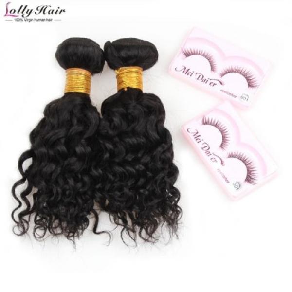 Cheap 7A 100G Kinky Curly Hair 2 Bundles 8inch Peruvian Virgin Human Hair Weave #1 image