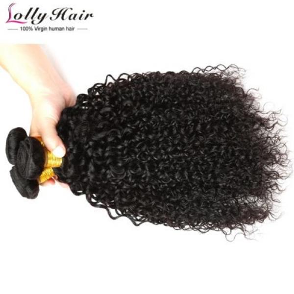 Cheap 7A 100G Kinky Curly Hair 2 Bundles 8inch Peruvian Virgin Human Hair Weave #2 image