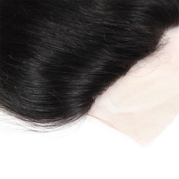 7A 13x6 Ear to Ear Full Frontal Peruvian Straight Virgin Human Hair Lace Frontal #2 image