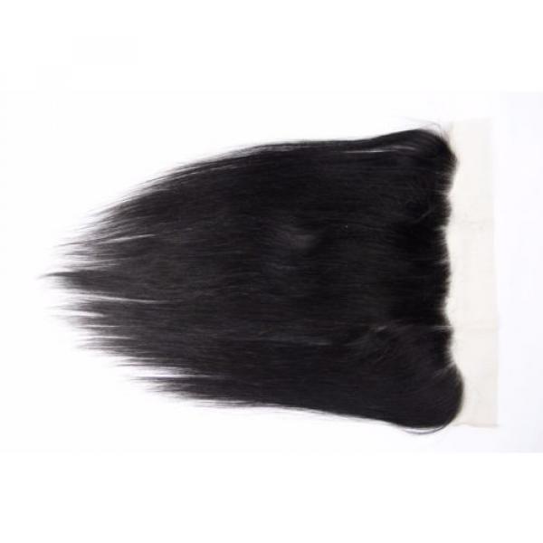 7A 13x6 Ear to Ear Full Frontal Peruvian Straight Virgin Human Hair Lace Frontal #3 image