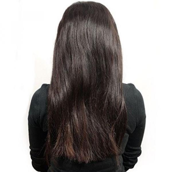 Peruvian Straight Full Lace Frontal Closure Virgin Human Hair 13&#034;x4&#034; Ear To Ear #3 image