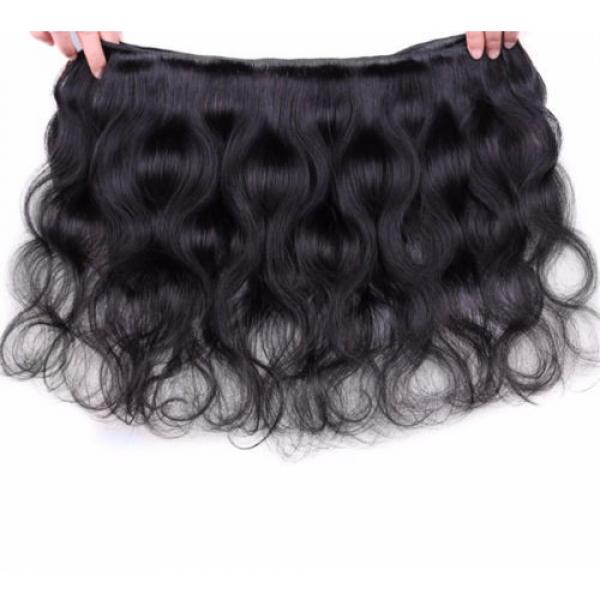 Virgin Peruvian Human Hair Extensions 300g Full Head Body Wave Hair Weft Promote #3 image