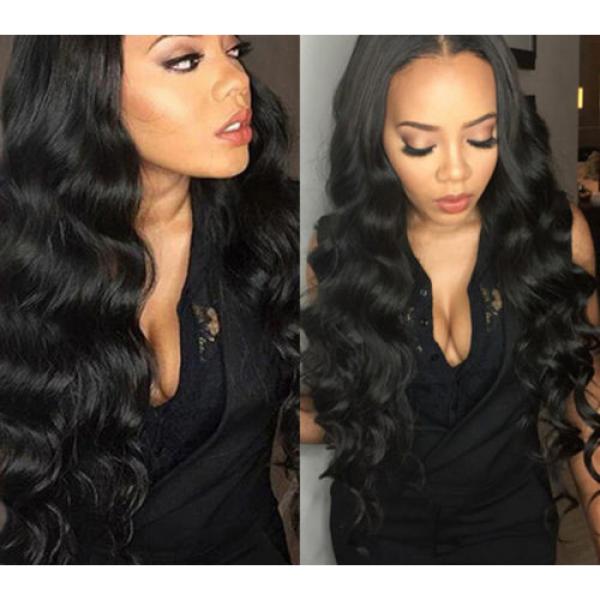 Virgin Peruvian Human Hair Extensions 300g Full Head Body Wave Hair Weft Promote #5 image