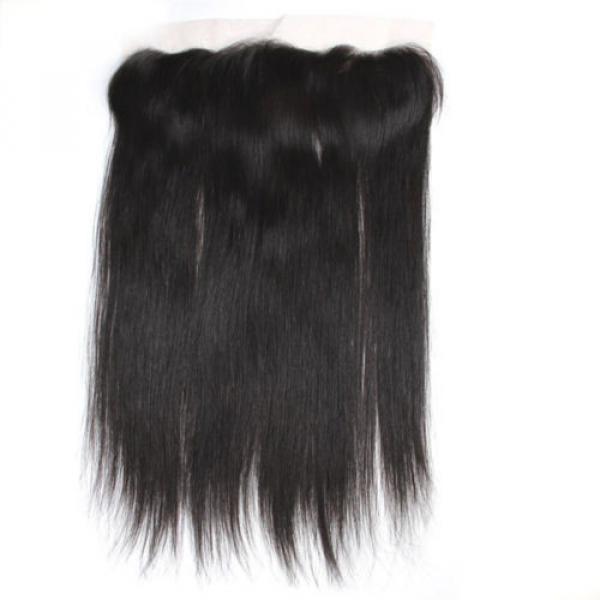 8A 13x4/Ear to Ear Full Frontal Peruvian Straight Virgin Human Hair Lace Frontal #2 image