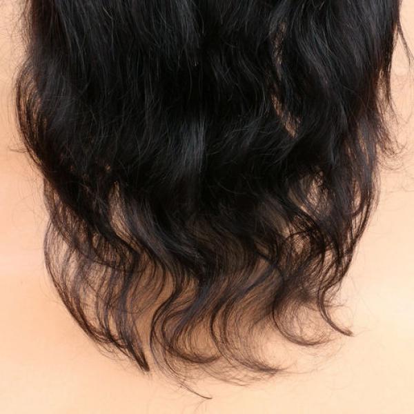 360 Full Lace Frontal Body Wave Lace Band Closure Peruvian Virgin Human Hair #2 image