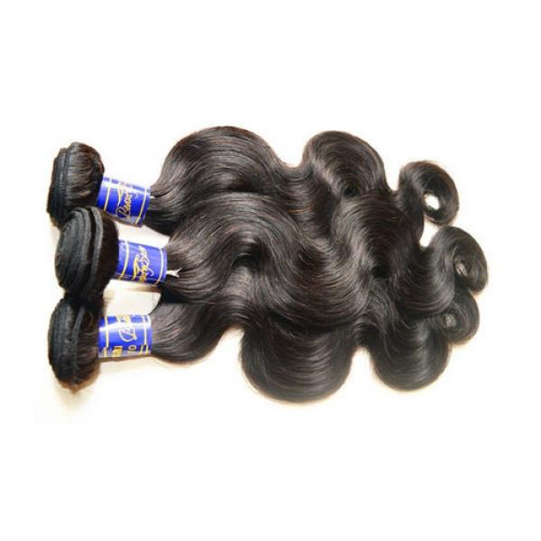 8A Peruvian Virgin Hair Body Wave 3Bundles 300g lot Natural Black Color #2 image