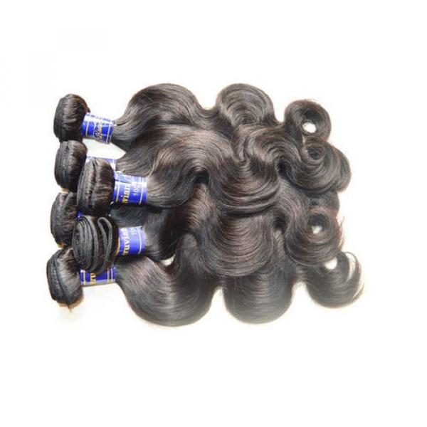 8A Peruvian Virgin Hair Body Wave 3Bundles 300g lot Natural Black Color #3 image