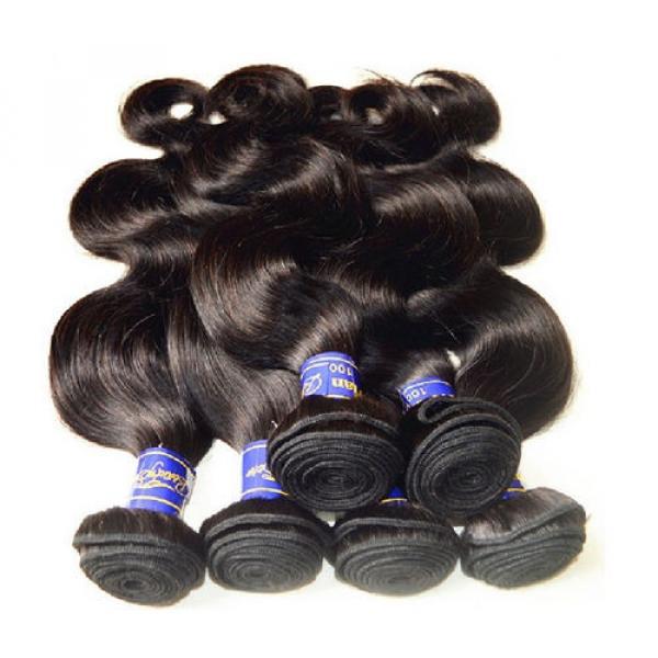8A Peruvian Virgin Hair Body Wave 3Bundles 300g lot Natural Black Color #4 image