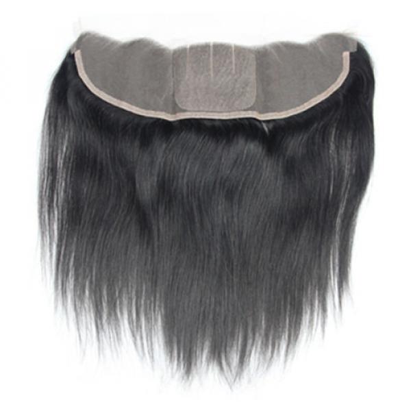 Unprocessed Peruvian Virgin Hair Lace Frontal 13&#034;x4&#034; Straight Silk Base 8&#034;-22&#034; #5 image