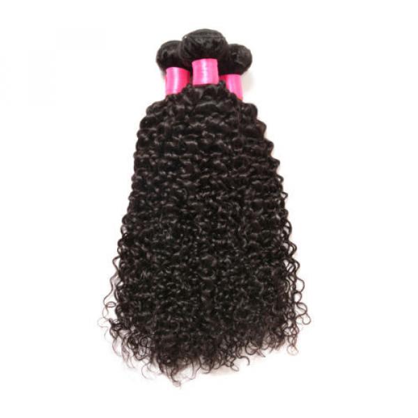 Peruvian Real Remy Virgin Human Hair Weft Weave 7A Kinky Curly 3 Bundles 300g #3 image