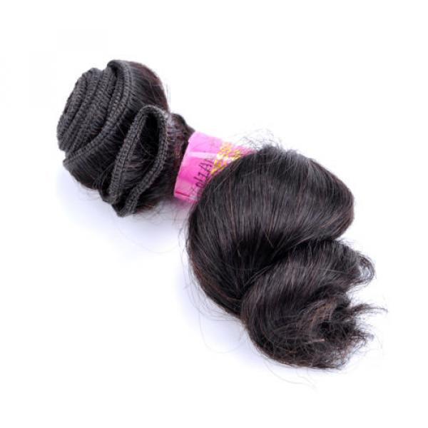 50g Per Bundle Virgin Peruvian Loose Wave Human Hair Extensions 10inch Hair Weft #1 image