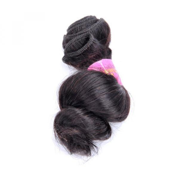 50g Per Bundle Virgin Peruvian Loose Wave Human Hair Extensions 10inch Hair Weft #3 image
