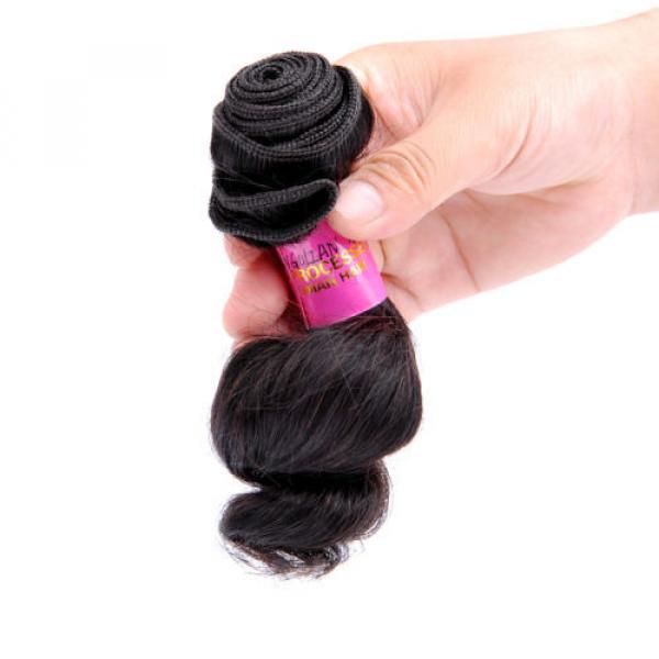 50g Per Bundle Virgin Peruvian Loose Wave Human Hair Extensions 10inch Hair Weft #4 image