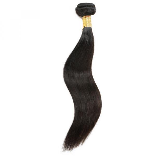 7A Peruvian Virgin Hair Staight Human Hair Unprocessed Remy Hair Extension 24&#034; #3 image