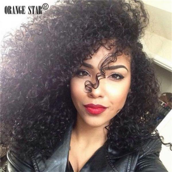 Peruvian Curly Virgin Hair Weave 3 Bundles Human Hair Extension 100%Unprocessed #1 image