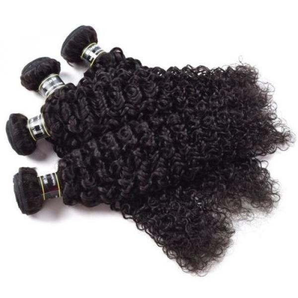 Peruvian Curly Virgin Hair Weave 3 Bundles Human Hair Extension 100%Unprocessed #2 image