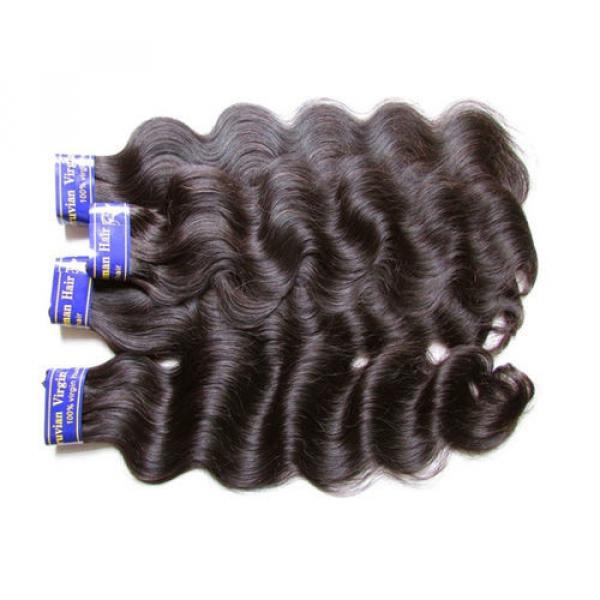 Cheap Peruvian Body Wave Virgin Human Hair Extensions Weaves 4Bundles 400Grams #1 image