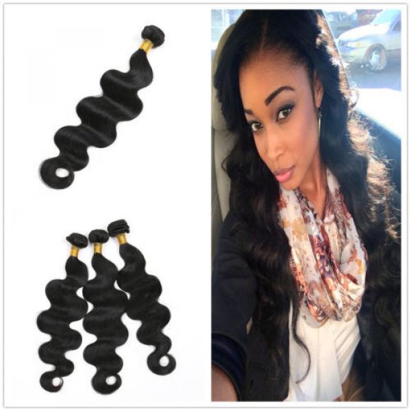 7A Peruvian Virgin Hair Body Wave Weave Unprocessed Remy Hair Extensions 24 inch #1 image