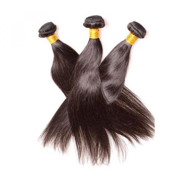 7A Peruvian Virgin Hair Straight 3Bundles 300g lot Natural Black Color No Tangle #1 image