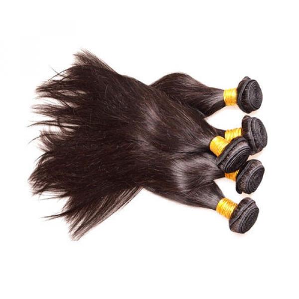 7A Peruvian Virgin Hair Straight 3Bundles 300g lot Natural Black Color No Tangle #4 image