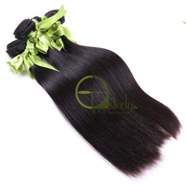 8A Peruvian Virgin Hair Straight 3 Bundles/150G Human Hair weave Extensions #2 image