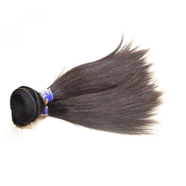 10A Grade Peruvian Straight Virgin Human Hair Weaves 300g 3Bundles Lot Color1b #4 image
