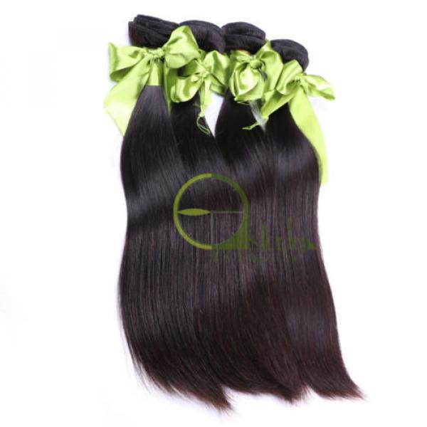 8A Peruvian Virgin Hair Straight 3 Bundles/150G Human Hair weave Extensions #3 image