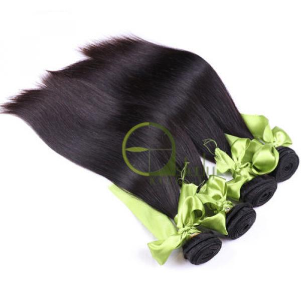 8A Peruvian Virgin Hair Straight 3 Bundles/150G Human Hair weave Extensions #4 image