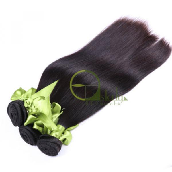 8A Peruvian Virgin Hair Straight 3 Bundles/150G Human Hair weave Extensions #5 image