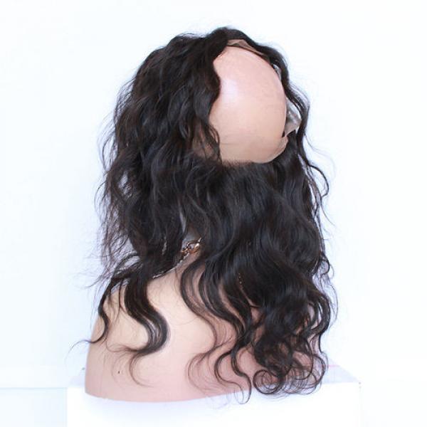 360 Lace Frontal Closure Peruvian Virgin Human Hair Body Wave Free Shipping #3 image