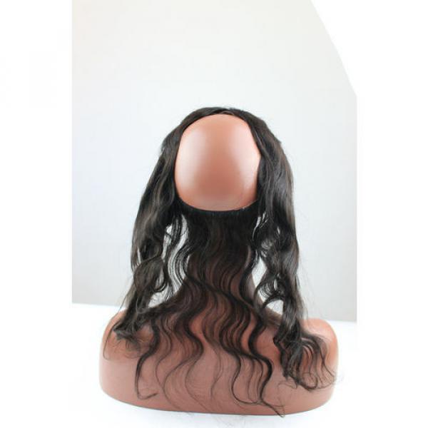 Peruvian Body Wave Virgin Hair Pre Plucked 1pc 360 Lace Frontal With 2 Bundles #3 image