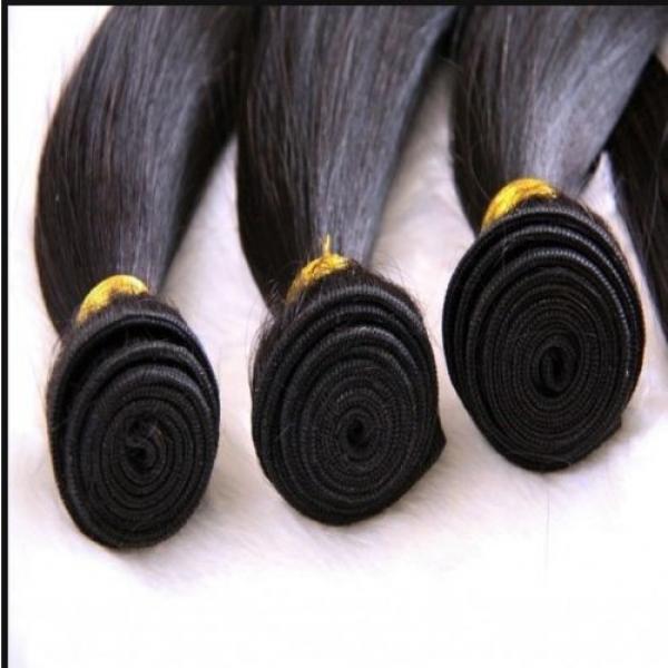 100% virgin Peruvian Bundle hair remy human hair weft Weave extensions 100g Top #3 image
