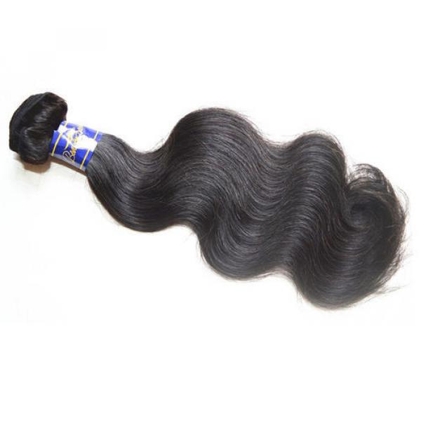 Top 10A Peruvian Virgin Hair Body Wave 3Bundles 300g Lot Natural Black Color #2 image