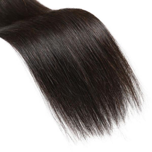 7A Peruvian Virgin Hair Long Straight Weave Silky Hair Wefts Human Remy Hair 22&#034; #5 image