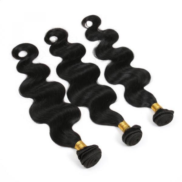 7A Peruvian Virgin Hair Body Wave Weave Hair Wefts Human Remy Hair Wavy 22 inch #3 image