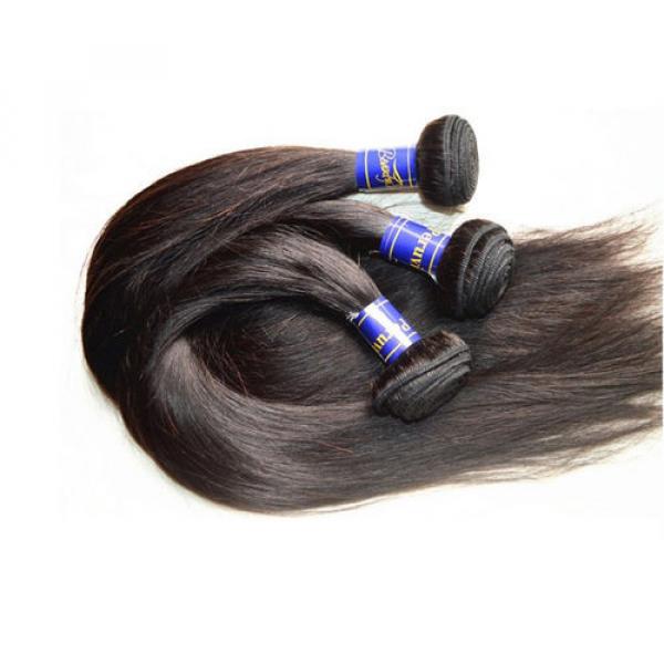 8A Grade Good Silk Straight Virgin Peruvian Human Hair Extensions 300G 3Bundles #1 image