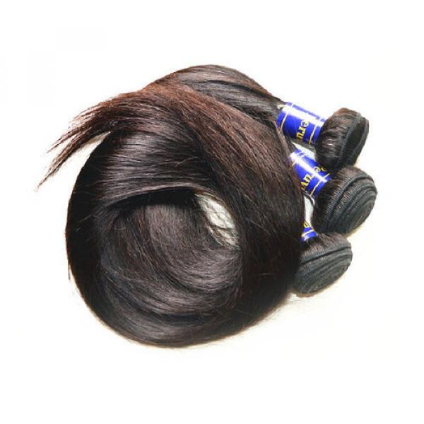 8A Grade Good Silk Straight Virgin Peruvian Human Hair Extensions 300G 3Bundles #2 image