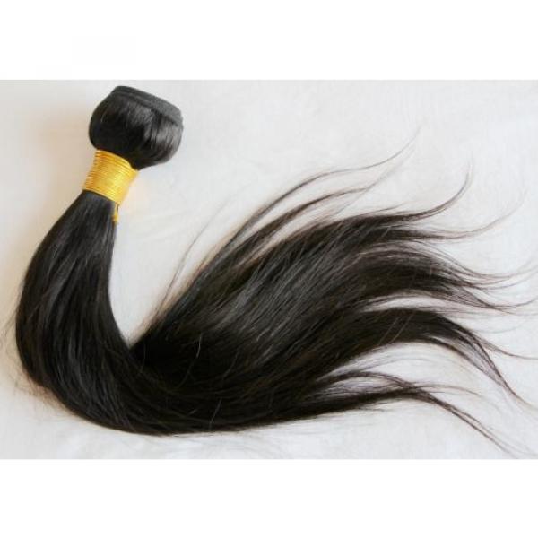 Mixed Length Peruvian Virgin Straight Hair Extension 14/16/18 Hair Weft 300g #5 image