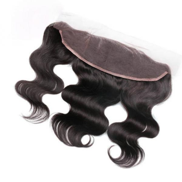 7A 300G Peruvian Virgin Hair Body Wave Human Hair with 4*13 Lace Frontal Closure #2 image