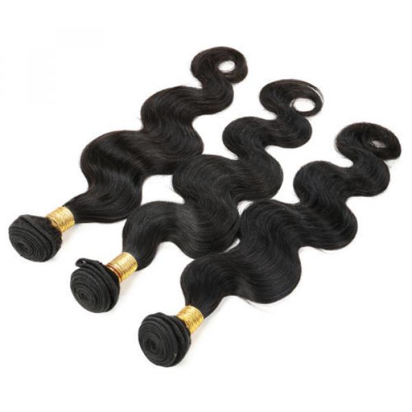 7A 300G Peruvian Virgin Hair Body Wave Human Hair with 4*13 Lace Frontal Closure #4 image