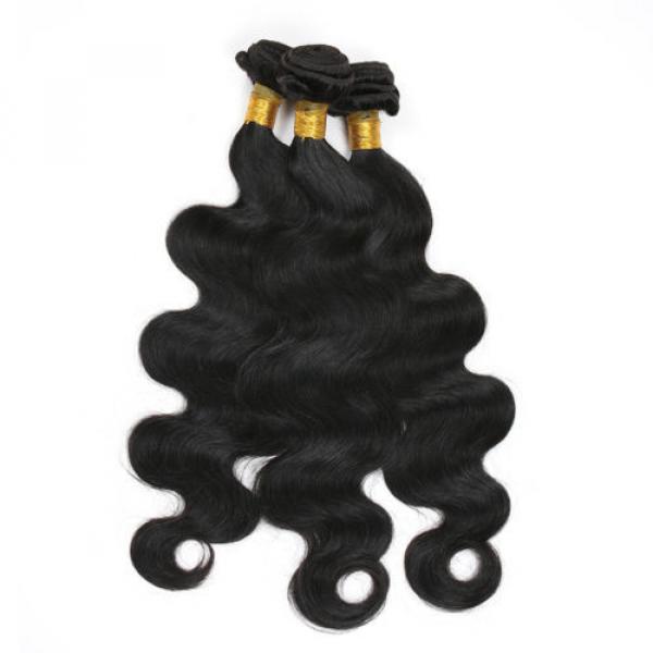 7A 300G Peruvian Virgin Hair Body Wave Human Hair with 4*13 Lace Frontal Closure #5 image