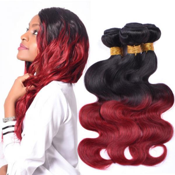 100g per Bundle Virgin Peruvian Human Hair Weave 1B/bug Body Wave 3 Pieces #1 image